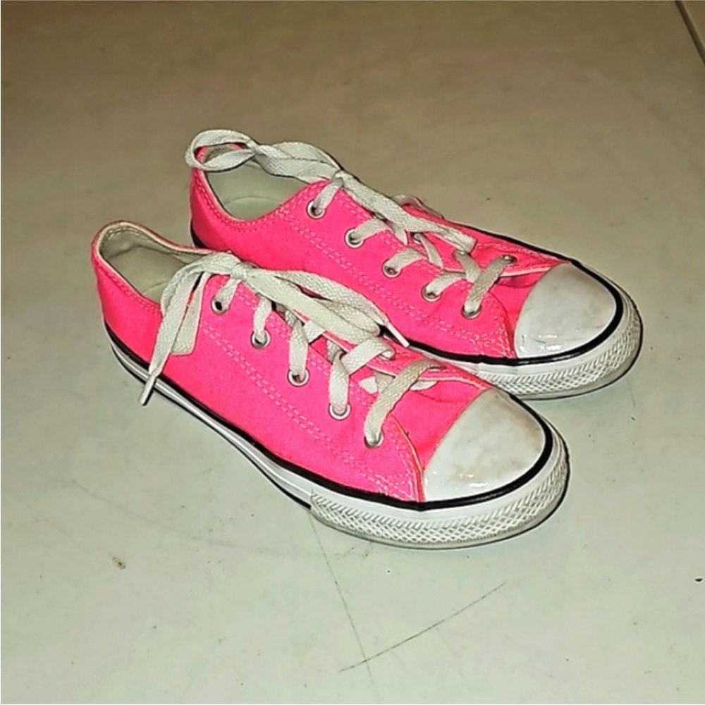 Girls Youth Pink Sz 3 Converse Shoes